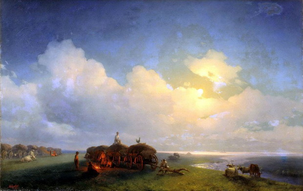 Image - Ivan Aivazovsky: Chumaks Resting (1885)